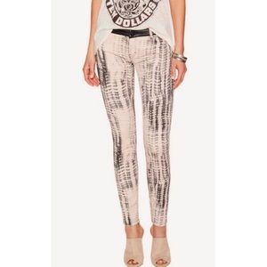 Maje tie dye print jeans pants